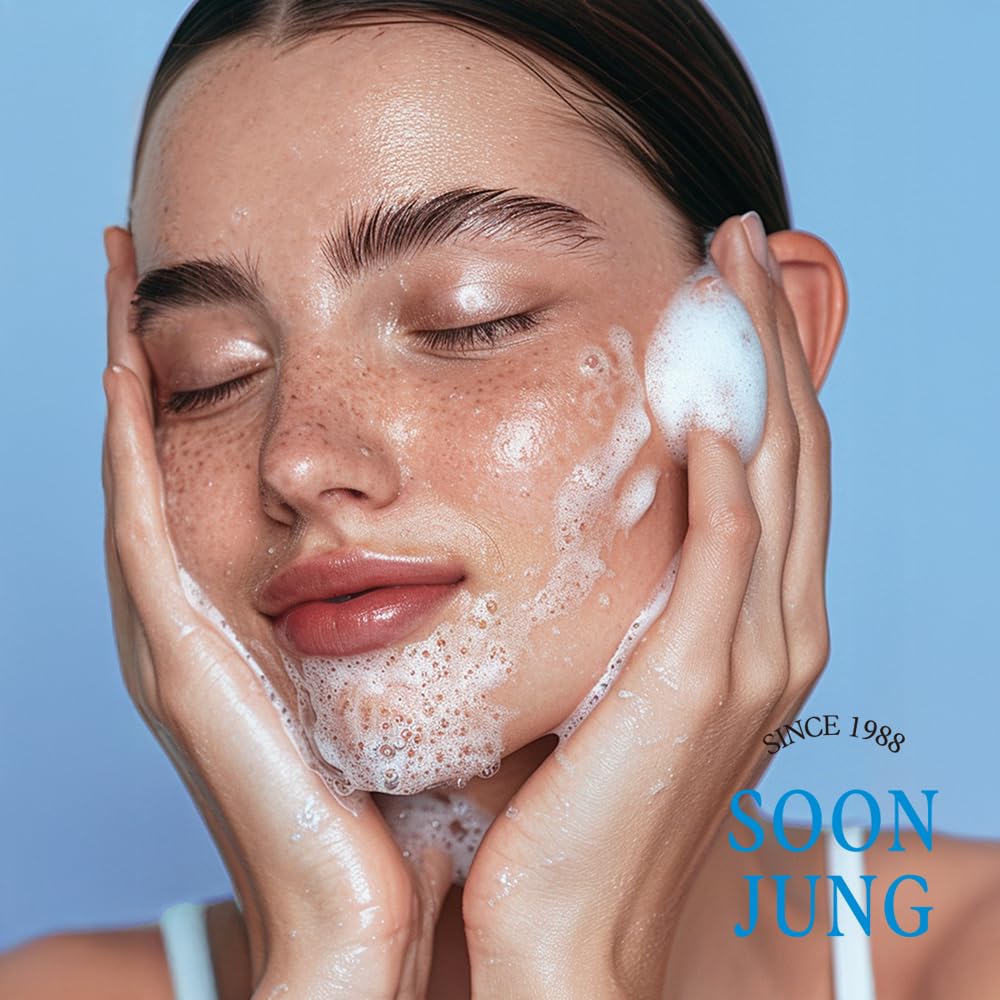 ETUDE SoonJung pH 6.5 Whip Cleanser | Mild Micro Foaming Face Wash for Sensitive Skin, Panthenol, Madecassoside for Soothing, Barrier Repair, Low pH Beauty and Personal Care ETUDE