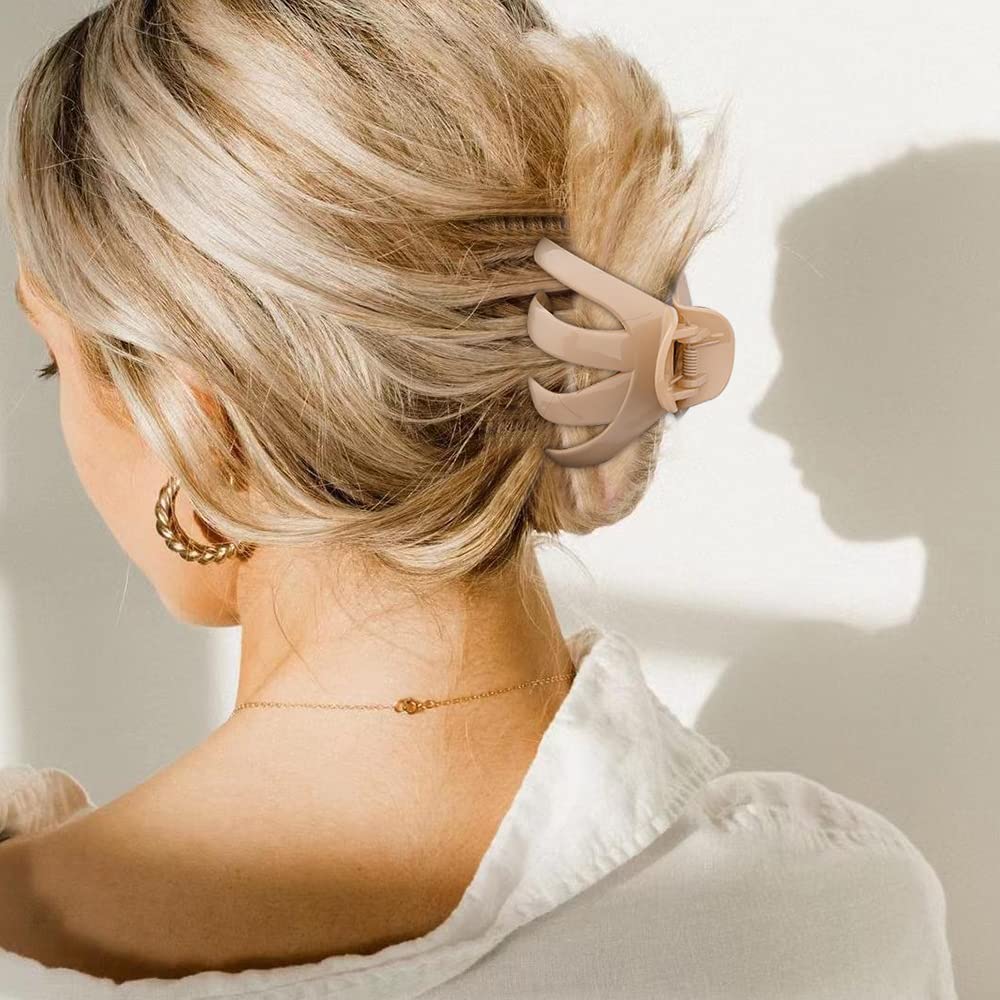 Atoden Claw Clips for Thick Hair 5Pcs, Large Hair Clips for Women, Octopus Hair Clips, Strong Grip Jumbo Jaw Clips, Girls Hair Styling Accessories Beauty & Personal Care Atoden