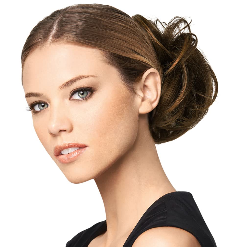 HairDo Modern Chignon Color R1416T BUTTERED TOAST Extensions Claw Clip Loose Hair Bun Tru2Life Heat Friendly Synthetic Soft Waves Hairpiece