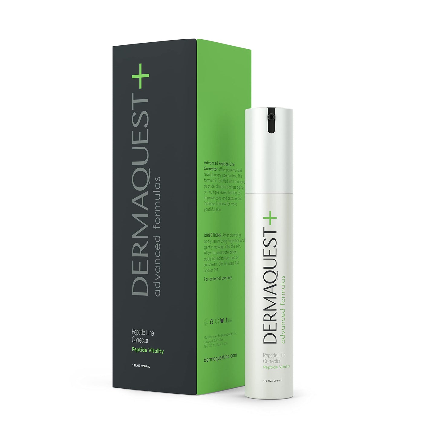 DermaQuest+ NEW Peptide Line Corrector Face Serum (1oz) Beauty & Personal Care DermaQuest