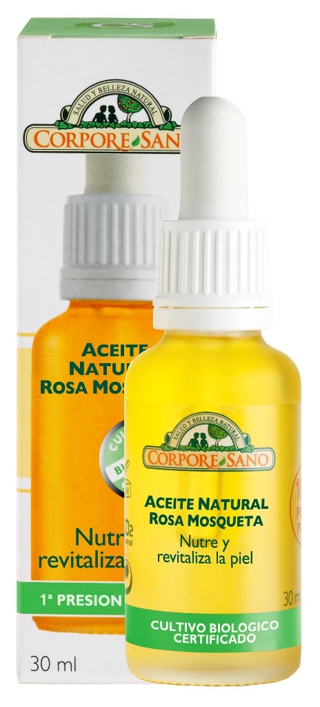 Corpore Sano Musk Rose Oil with Sweet Almonds Oil/Aceite de Rosa Mosqueta con Aceite de Almendras Dulces Nourishes & Revitilizes the Skin .Certified Beauty & Personal Care Corpore Sano