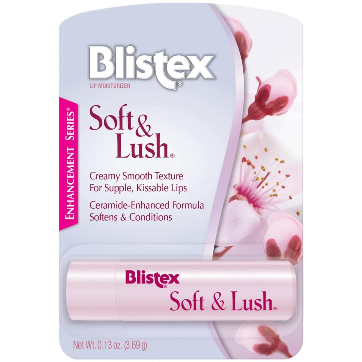 Blistex Soft & Lush Lip Protectant, 0.13 Ounce Tube - Softens & Conditions, Creamy Smooth Texture, Hydrating Lip Balm, Daily Lip Hydration, Beauty & Personal Care Blistex
