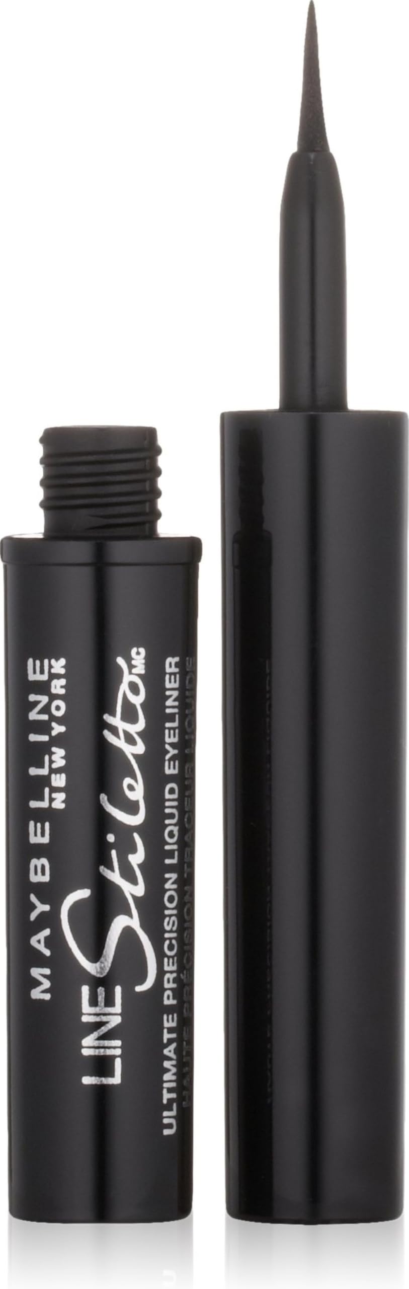 Maybelline New York Line Stiletto Ultimate Precision Liquid Eyeliner, Blackest Black, 0.05 fl. oz.