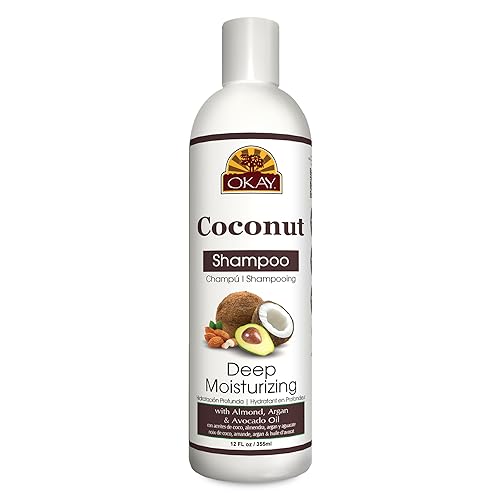Okay Coconut Deep Moisturizing Shampoo Helps Replenish Moisture And Elasticity For Healthy Strong Hair Sulfate,Silicone,Paraben Free For All Hair Beauty & Personal Care OKAY