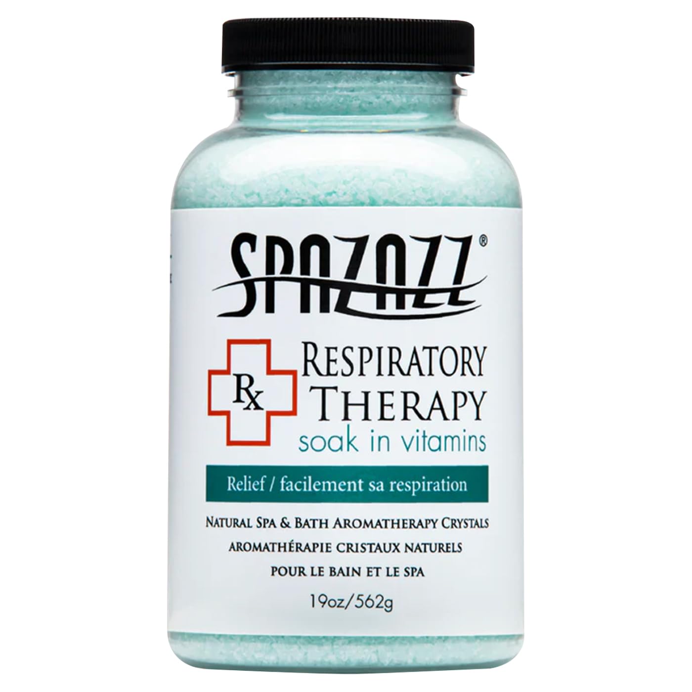 Spazazz RX Therapy Crystals Container, 19-Ounce, Respiratory Therapy/Relief Beauty and Personal Care Spazazz