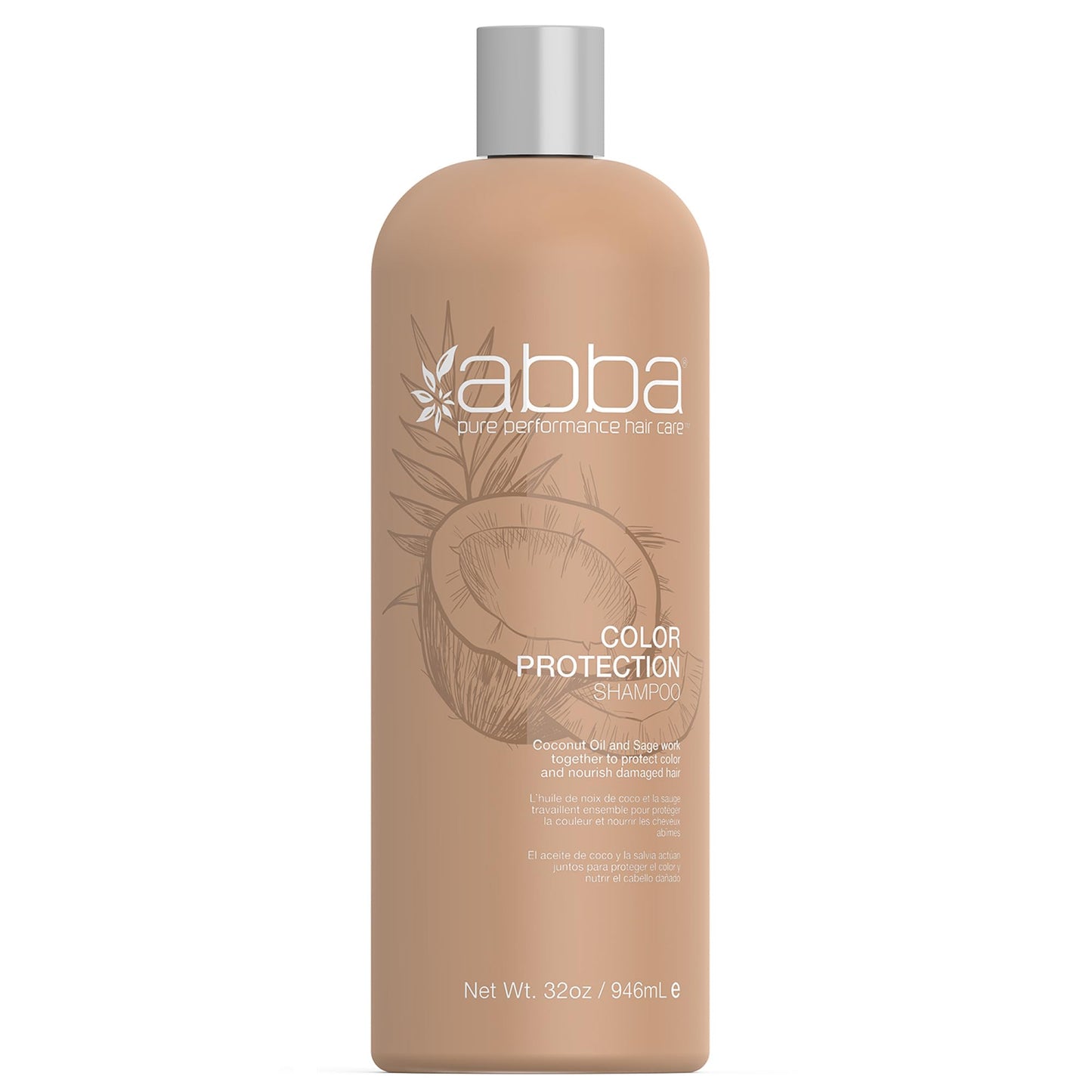 ABBA Color Protection Shampoo, Coconut Oil & Sage, 32 Fl Oz Beauty & Personal Care ABBA