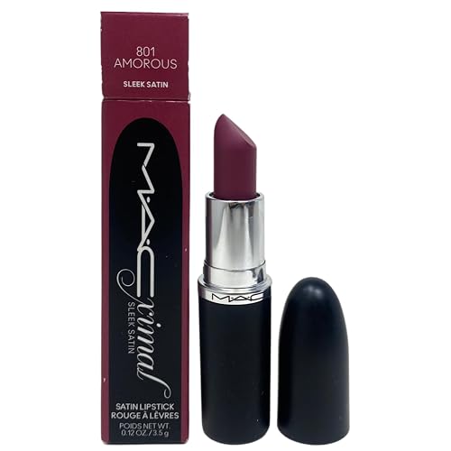 MAC M·A·C Cosmetics M·A·Cximal Sleek Satin Lipstick - 801 Amorous (0.12 oz / 3.5 g) Beauty & Personal Care MAC