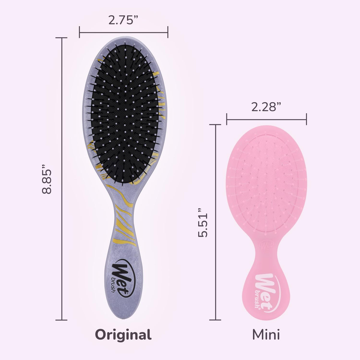Wet Brush Disney Original Hair Detangler, Ariel (Elegant Princess), Ultra-Soft IntelliFlex Bristles, Detangling Brush Glides Through Tangles (Wet Dry