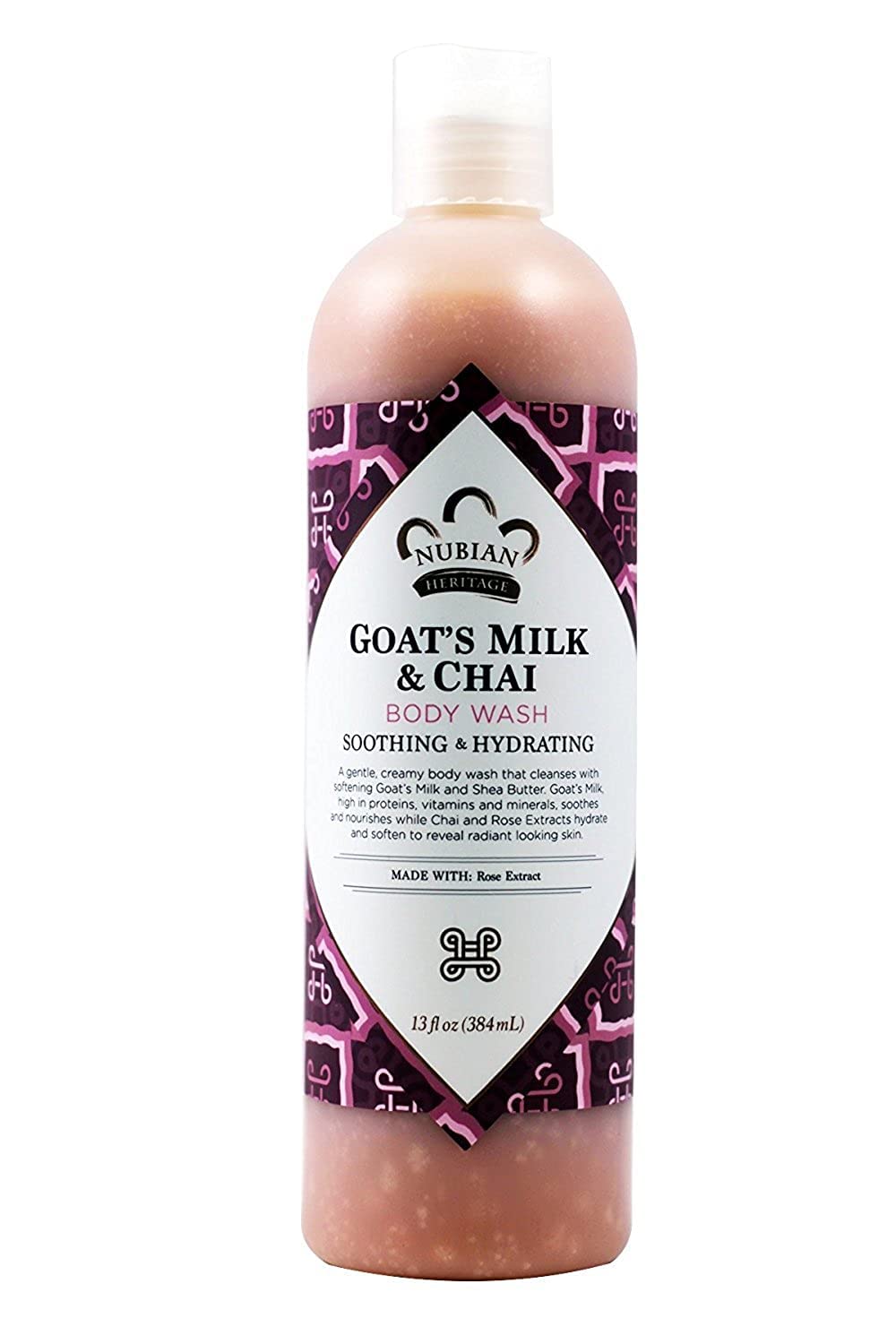 NUBIAN HERITAGE BODY WASH,GOATS MLK&CHAI, 13 FZ , 2 pack Beauty & Personal Care Nubian Heritage