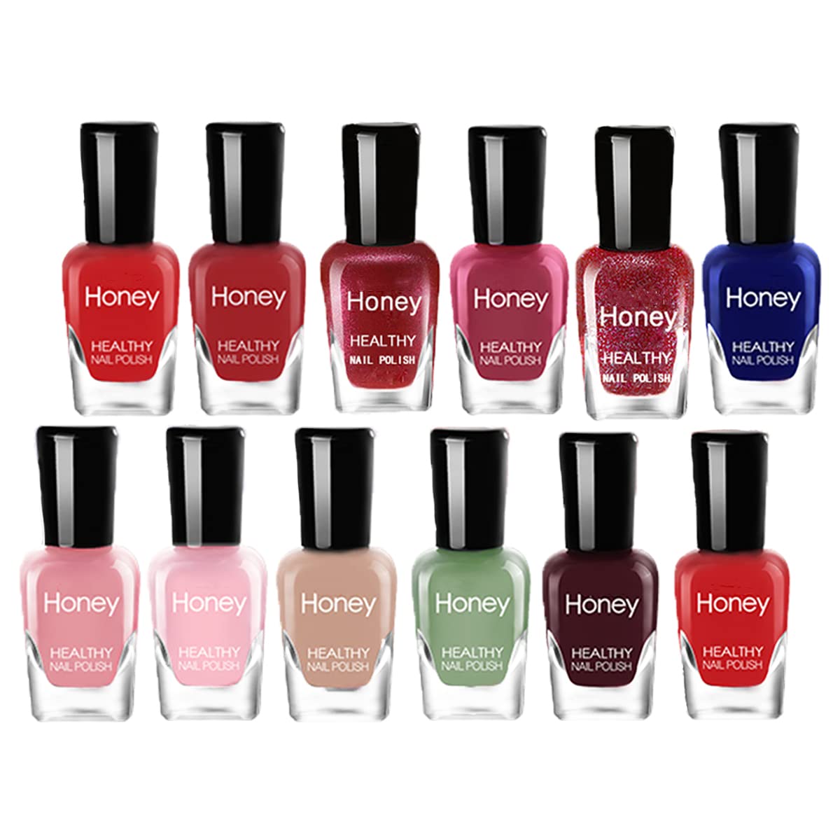 Tophany Non Toxic Nail Polish Set, Easy Peel Off and Fast Dry Nail Polish Set for Pack, Eco Friendly and Organic Water Based Nail Polish Beauty & Personal Care Tophany