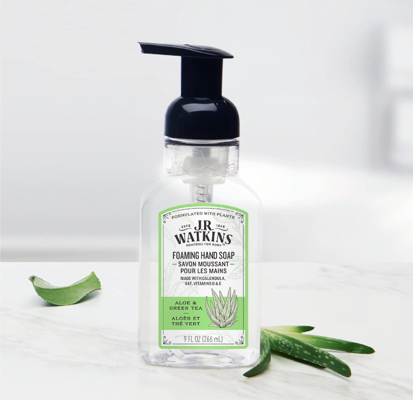 Watkins 20623 9 oz Aloe & Green Tea Scent Foaming Hand Soap Beauty & Personal Care J.R. Watkins