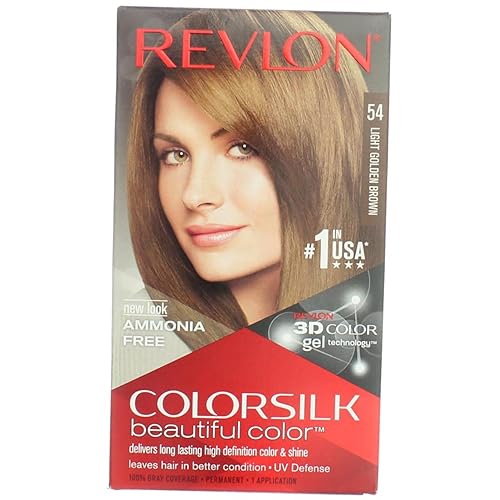 Revlon ColorSilk Hair Color 54 Light Golden Brown 1 Each (Pack of 2) Beauty & Personal Care REVLON