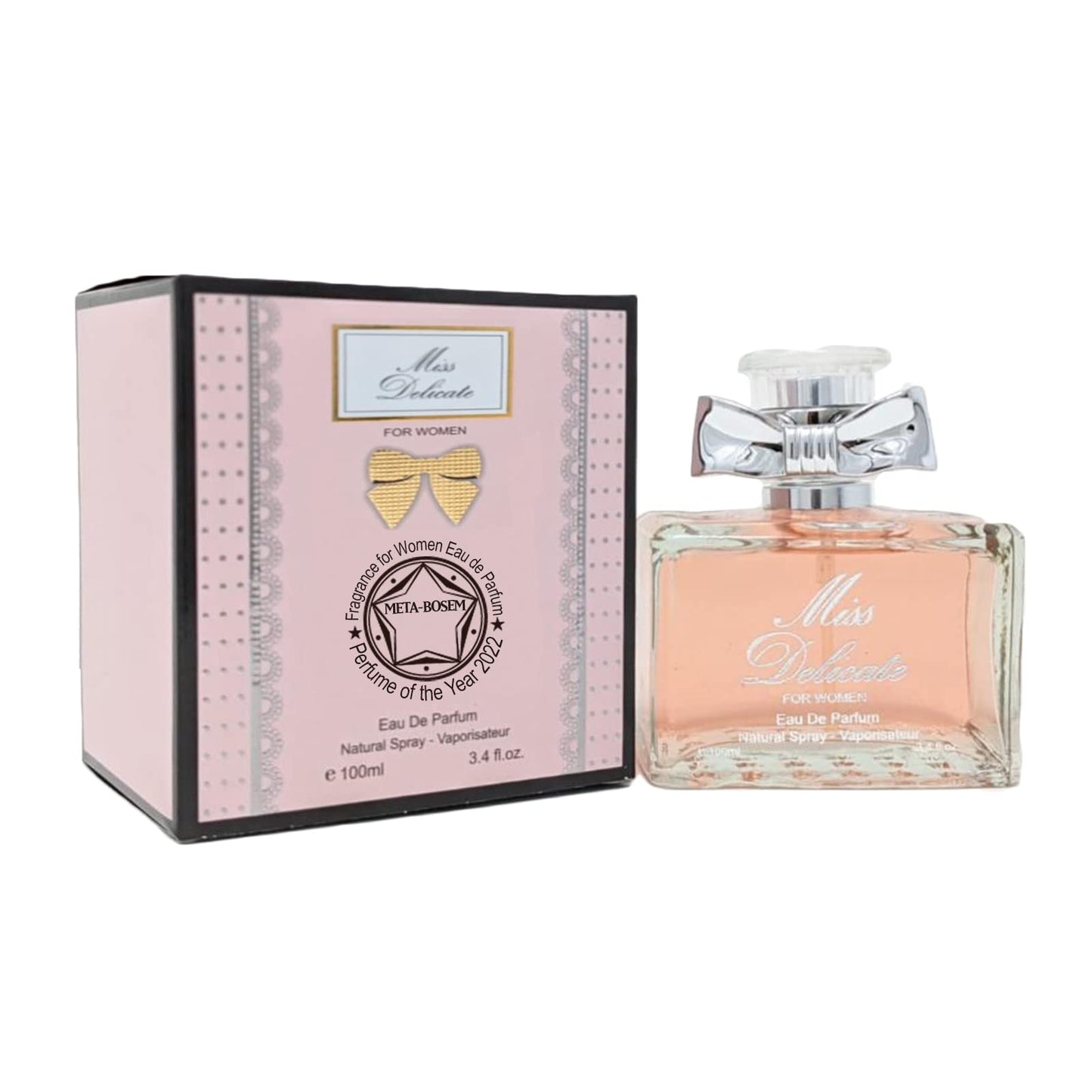 META-BOSEM Miss Delicate, Women Perfume Eau de Parfum Natural Spray - Floral Fresh Scent - Sweet Fragrance - Great Holiday Gift - for All Day Use - a Beauty & Personal Care META-BOSEM