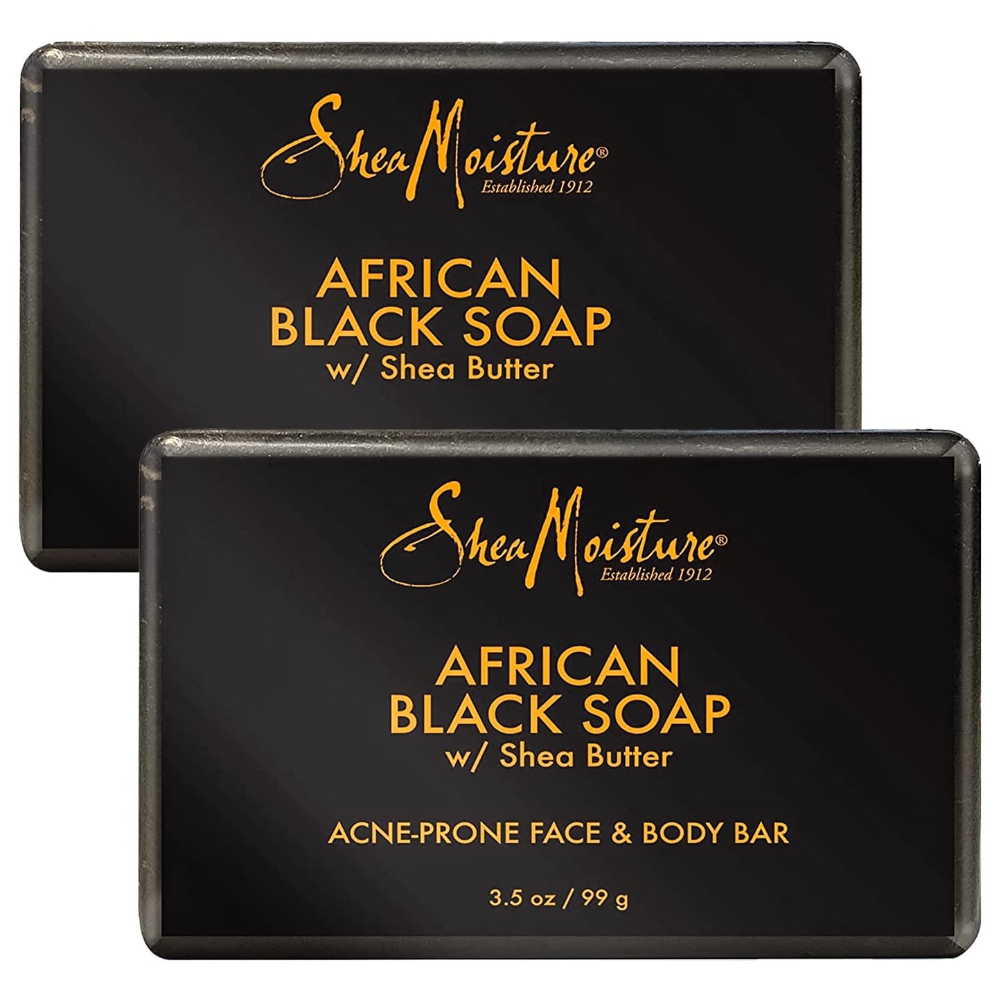 Shea Moisture African Black Soap with Shea Butter, Skin Care, Acne Prone Skin, African Black Soap Face Wash, Soap, Authentic African Black Soap Bar Beauty & Personal Care Shea Moisture
