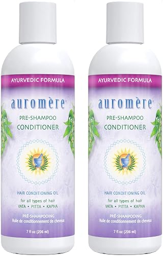 Auromere Ayurvedic Pre-Shampoo Conditioner - Vegan, Cruelty-Free, Non-GMO, Moisturizing, Paraben-Free, Sulfate-Free Conditioning Oil for All Hair Beauty & Personal Care Auromere