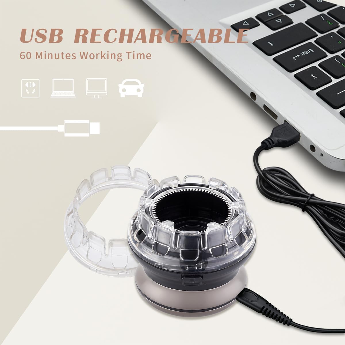 Dioche Hair Trimmer for Men, Hair Clipper, Brush Cut Hair Clipper Self Service Intelligent Hairdresser Electric Charging Long Endurance, Beard Trimmer Beauty and Personal Care Dioche