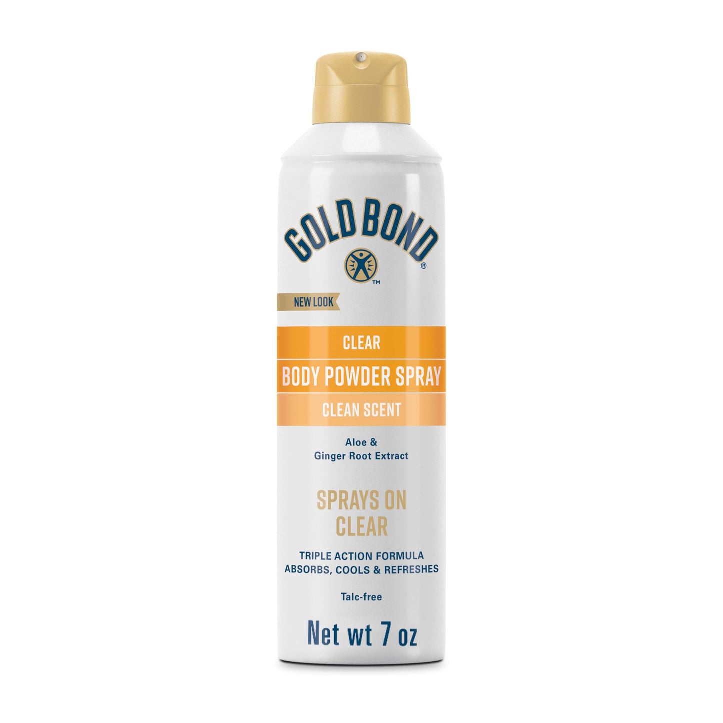 Gold Bond No Mess Clear Invisible Body Powder Spray, 7 oz., Absorbs Odor-Causing Sweat, Whole Body Deodorant Spray Beauty and Personal Care Gold Bond