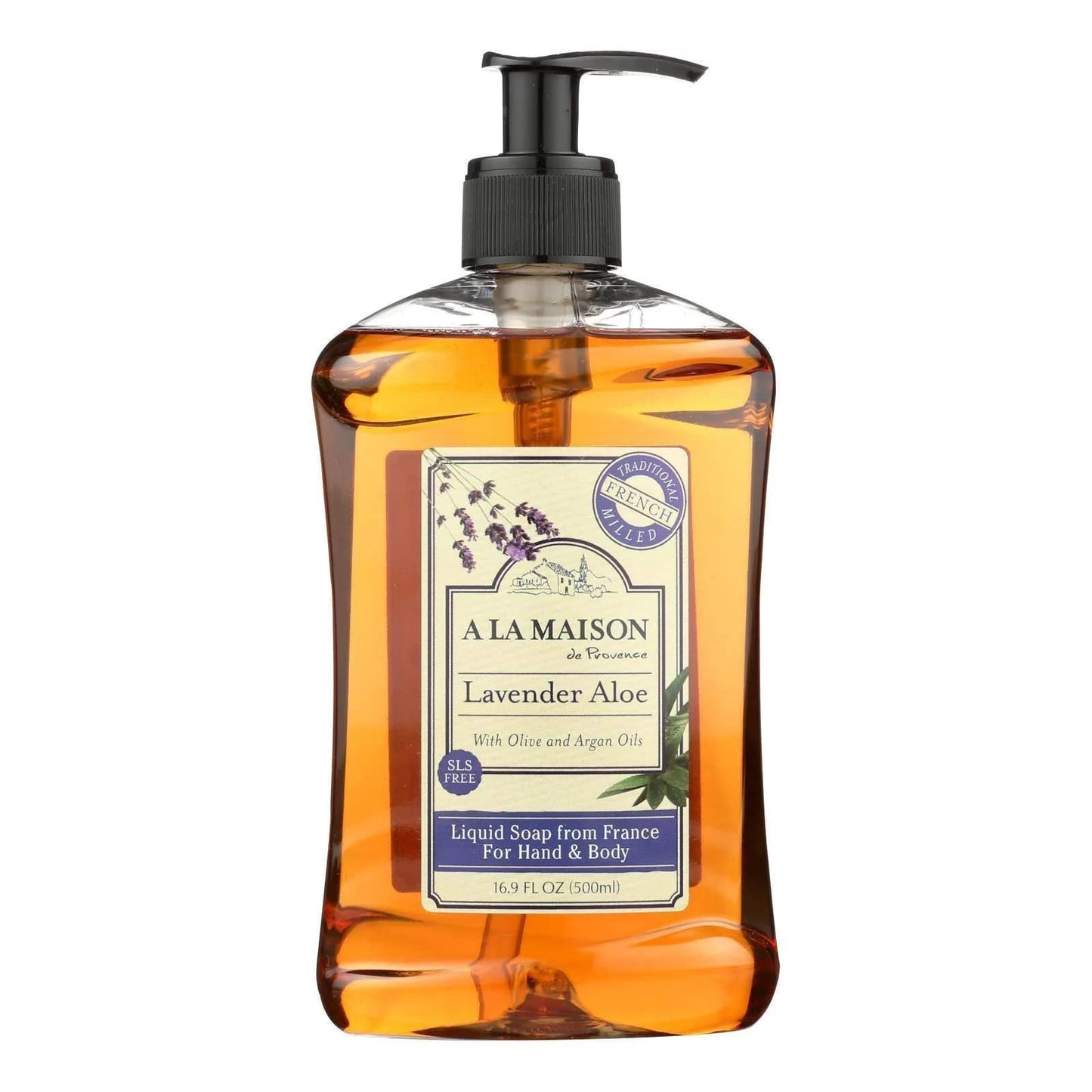 French Liquid Soap Lavender Aloe 16.90 Ounces Beauty & Personal Care A LA MAISON