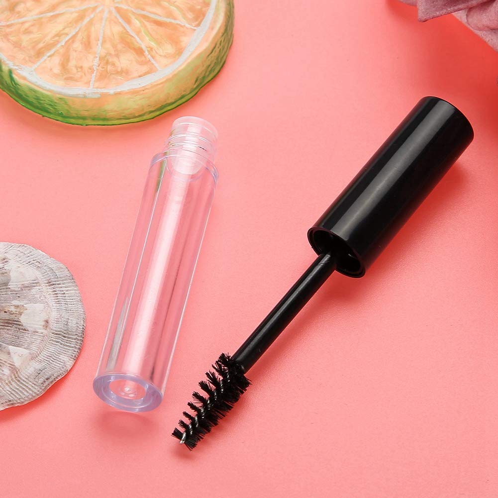 Clina 1pc Empty Mascara Tube with Eyelash Wand, Black, Lengthening and Volumizing, Beauty/Makeup Beauty & Personal Care Clina