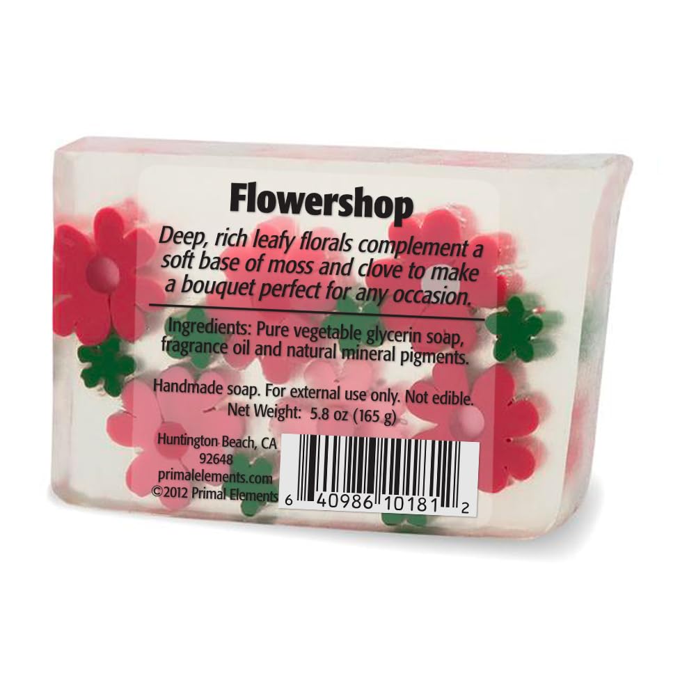 Primal Elements Glycerin Bar Soap | Helps All Skin Types, Sensitive, Oily & Dry Skin | NO PARABENS, VEGAN, GLUTEN FREE, 100% VEGETABLE BASE Beauty & Personal Care Primal Elements