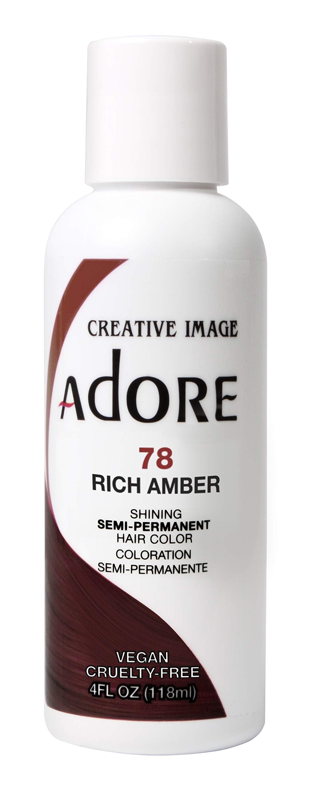 Adore Semi-Permanent Haircolor #078 Rich Amber 4 Ounce (118ml) (6 Pack) Beauty & Personal Care Adore