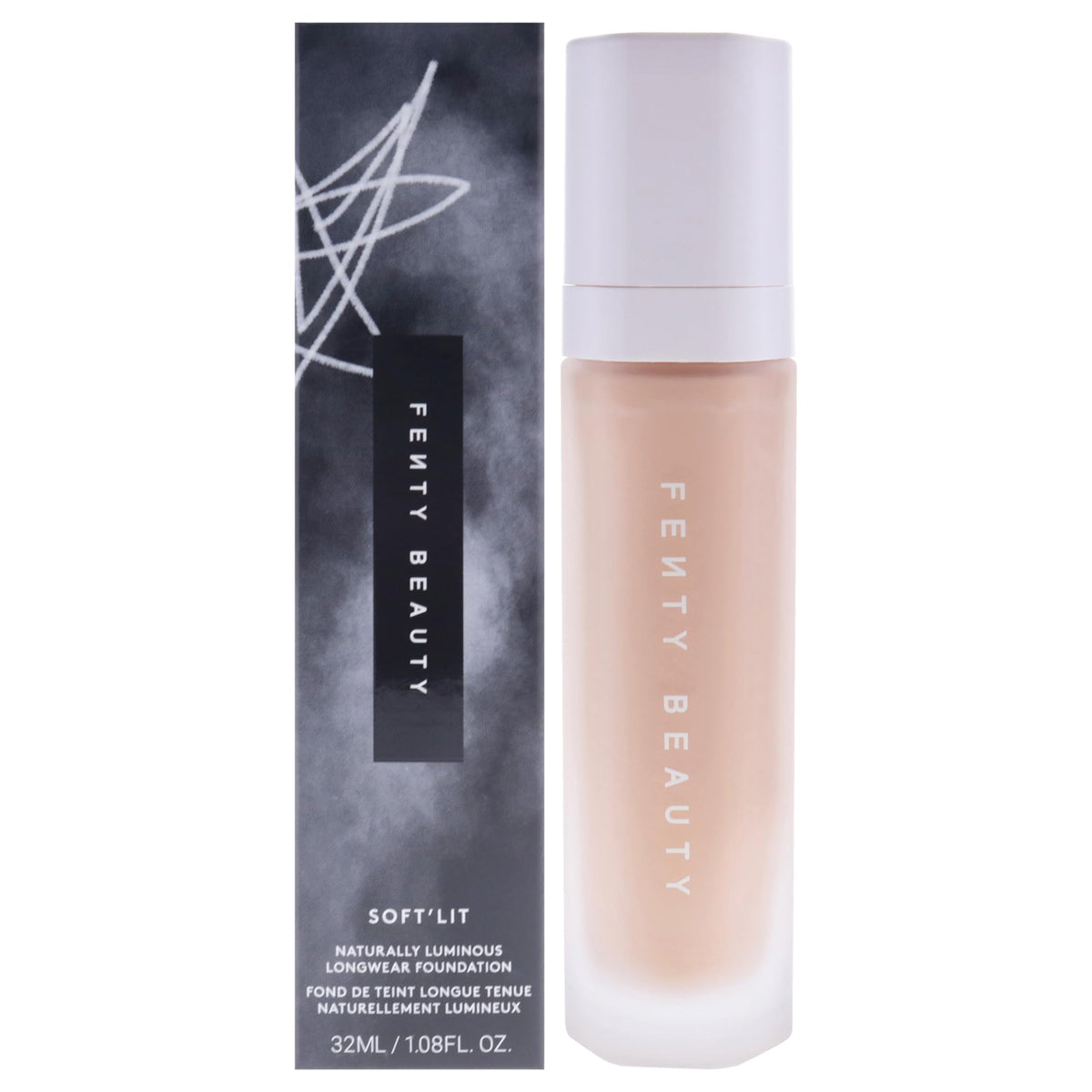 Soft Lit Naturally Luminous Longwear Foundation - 190 Light Medium Warm by Fenty Beauty for Women - 1.08 oz Foundation