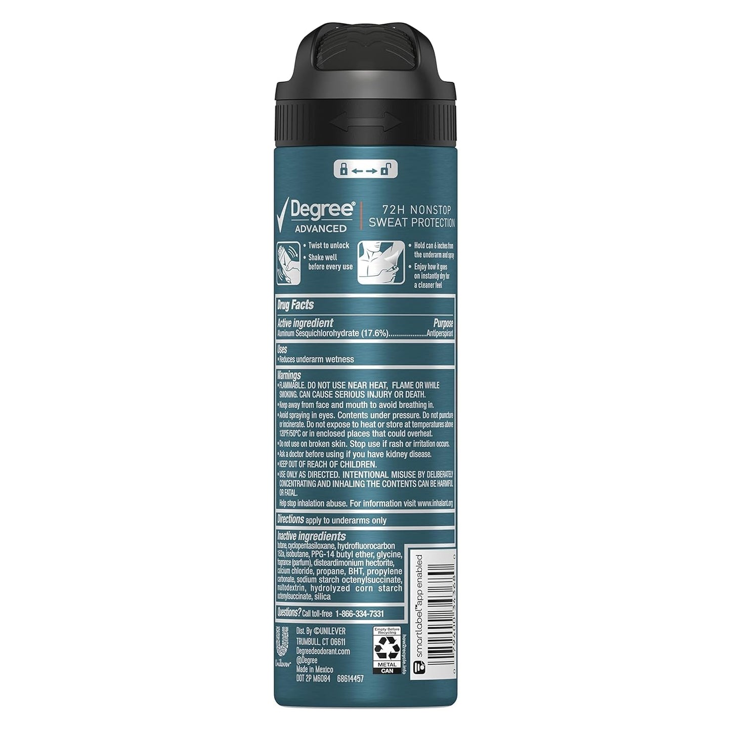 Degree Men Dry Spray Antiperspirant, Adventure 3.8 oz ( Pack of 12) Beauty and Personal Care Degree