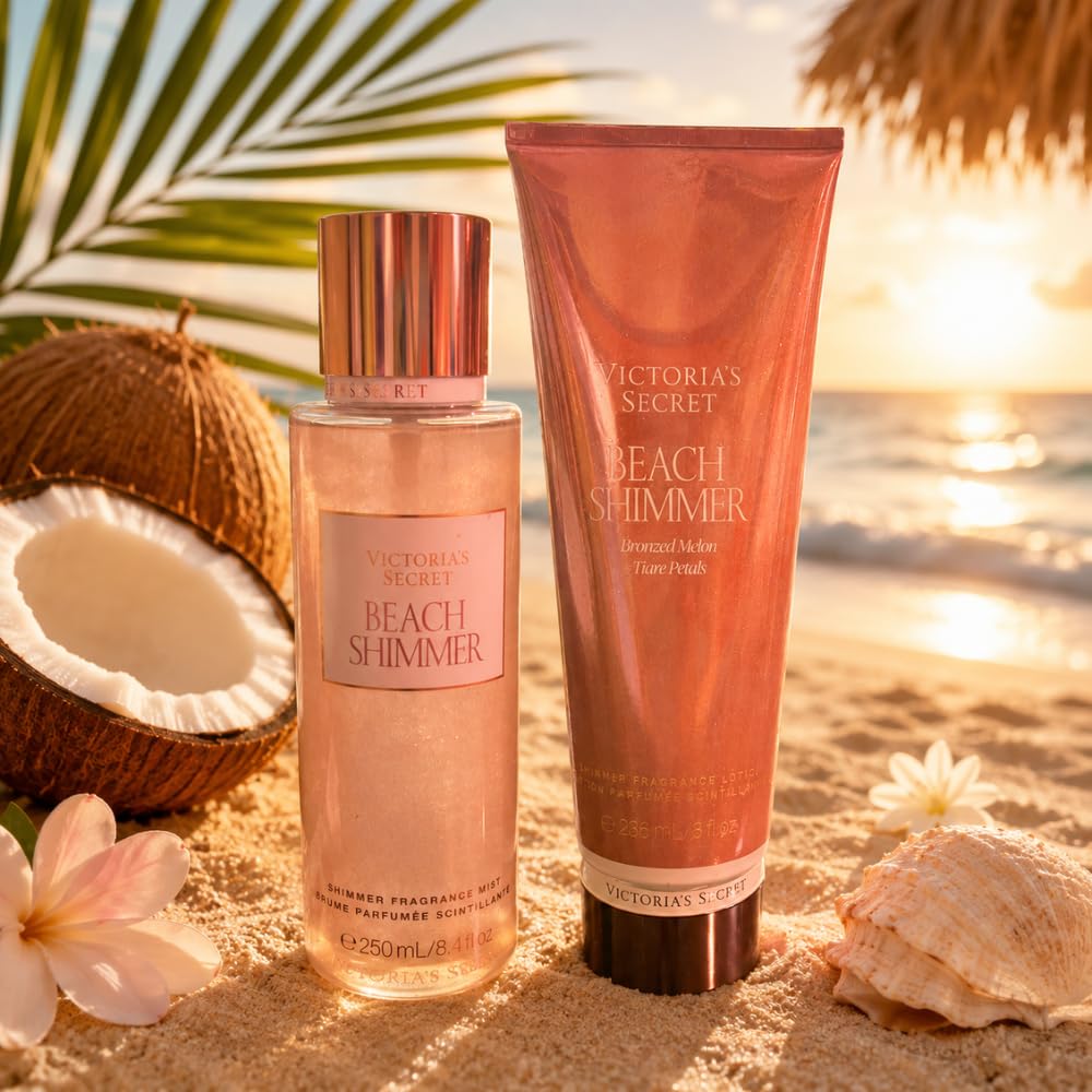 Victoria's Secret Fragrance Mist & Lotion - Summer Collection 2-Piece Bundle for Women (Beach Shimmer) Beauty & Personal Care Victoria's Secret