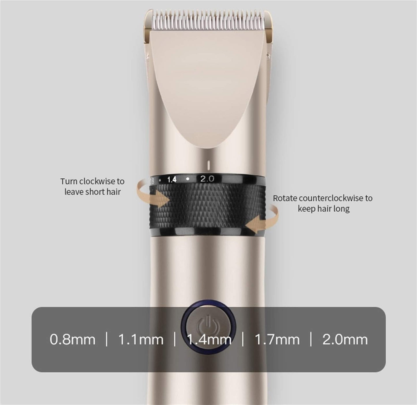 ZUIAI Hair Trimmer Men's Rechargeable Electric Hair Clipper Cordless Haircut Adjustable Ceramic Blade Beauty and Personal Care ZUIAI