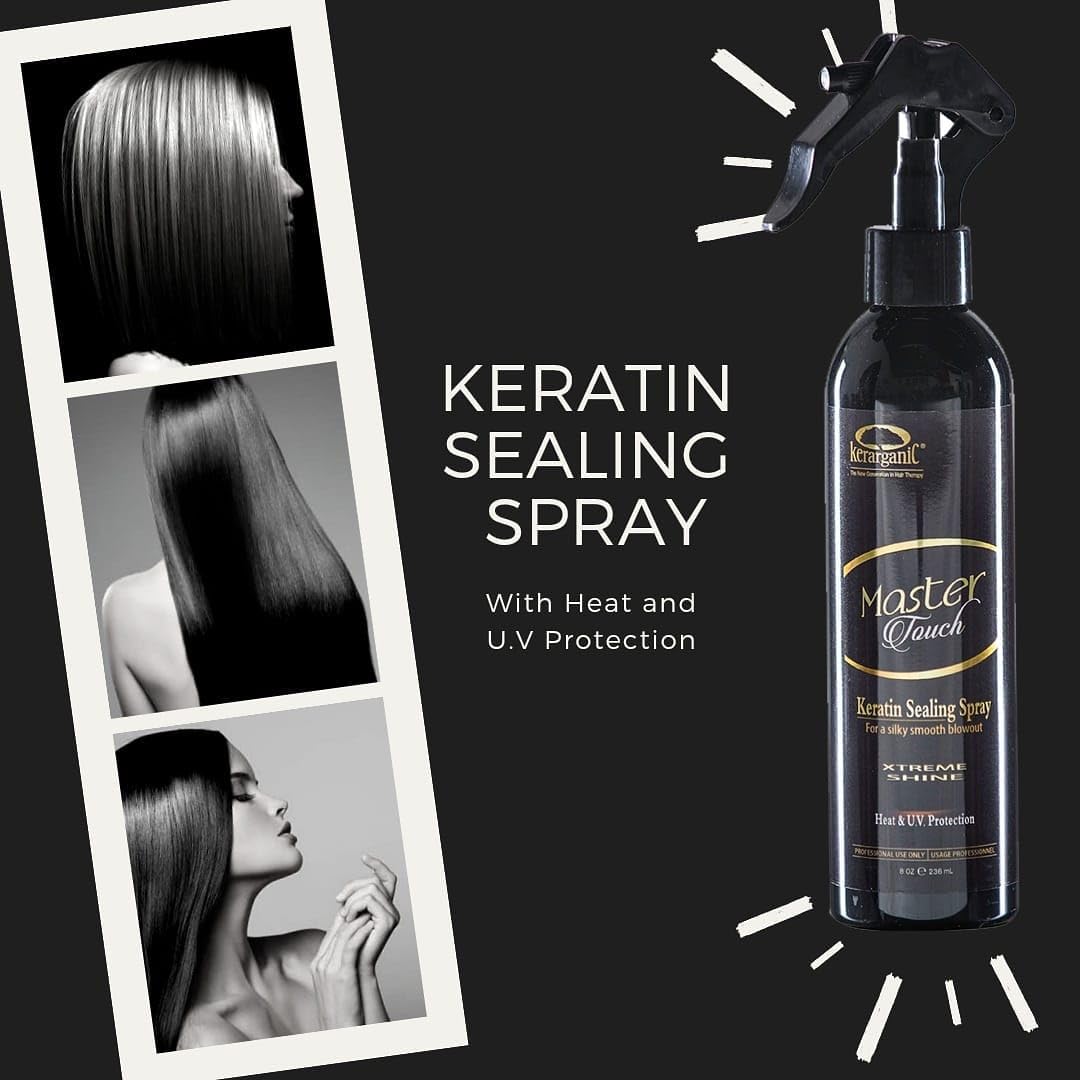 Kerarganic Master Touch Keratin Sealing Spray (8oz/236ml) - Designed to Reinforce Cuticle Sealing for Nutrient Retention after a Keratin Treatment Beauty & Personal Care KERARGANIC