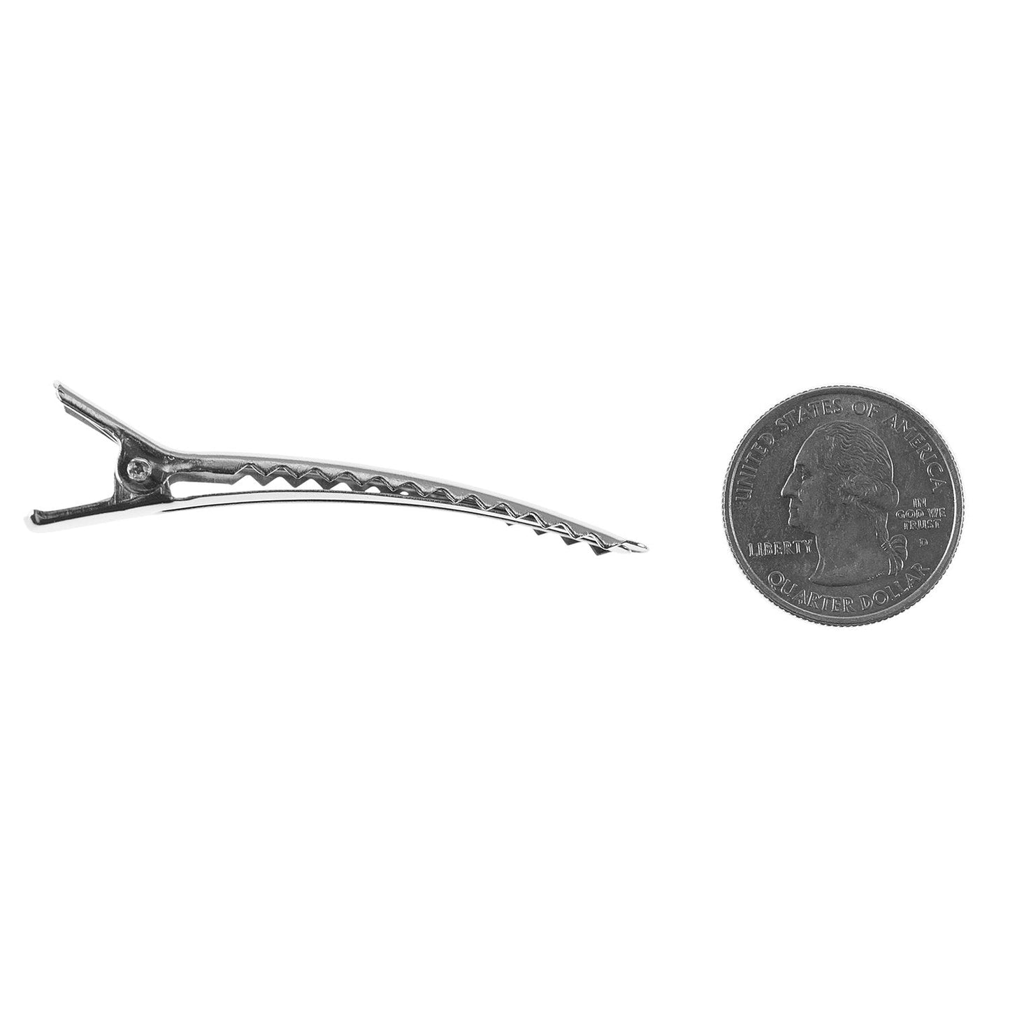 Super Z Outlet Silver Alligator Teeth Prongs Clips Holders for Hair Care, Arts & Crafts Projects, Dry Hanging Clothing, Office Paper Document Beauty & Personal Care Super Z Outlet