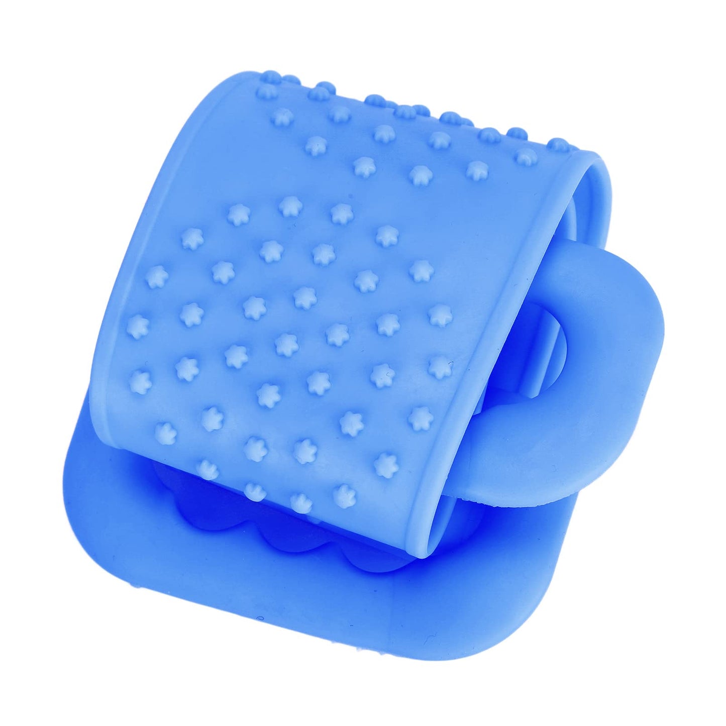 Silicone Bath Body Brush with Strong Tensile Strength - Hangable Back Cleaning Bath Strap - Blue DoubleSided Back Scrubber for Shower & Body Wash Beauty and Personal Care ACOGEDO
