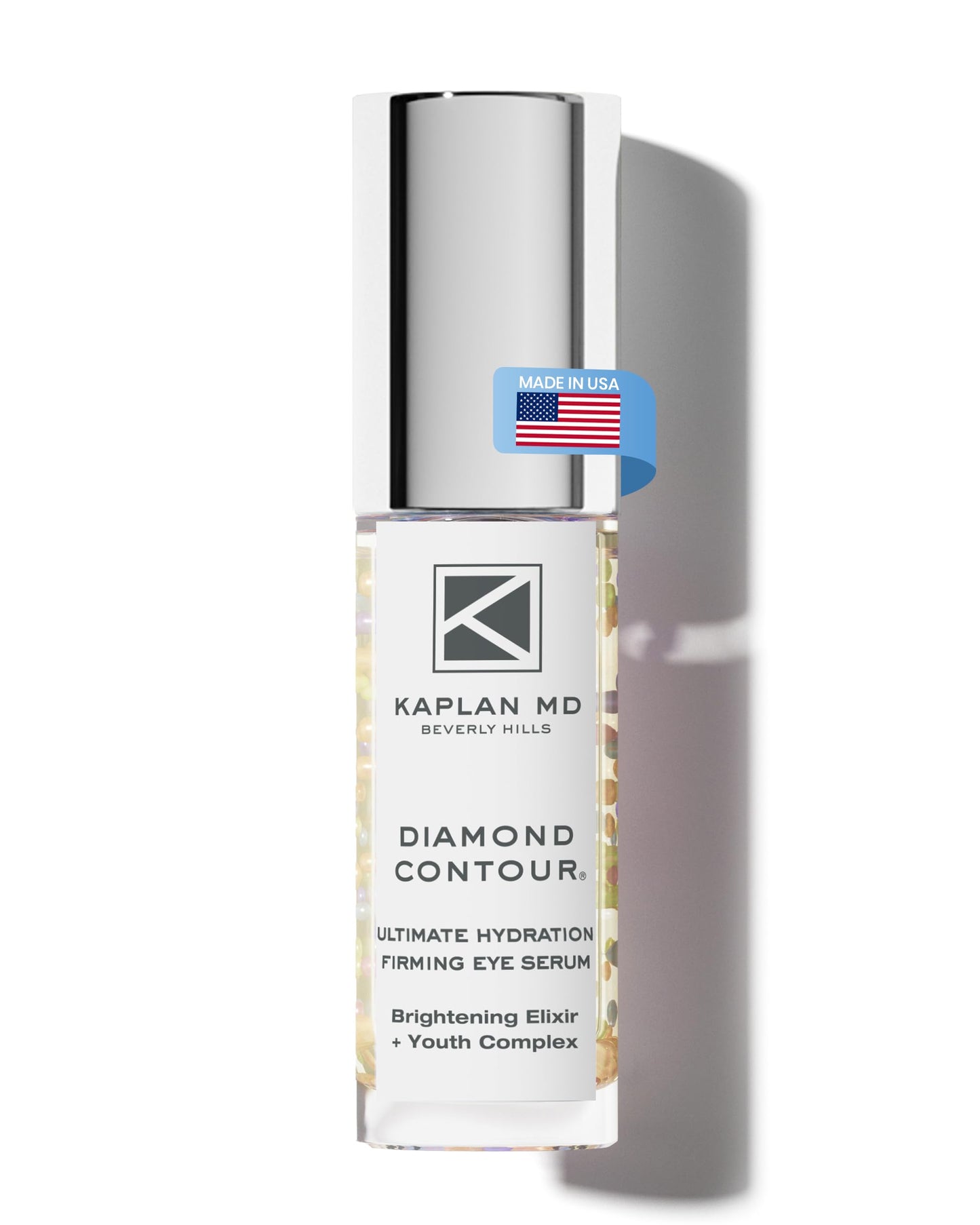 KAPLAN MD Eye Serum - 4-in-1 Diamond Contour Hydration Firming Under Eye Serum with Plant Extracts, Hyaluronic Acid, Anti-Aging Peptides & Liquid Beauty & Personal Care KAPLAN MD