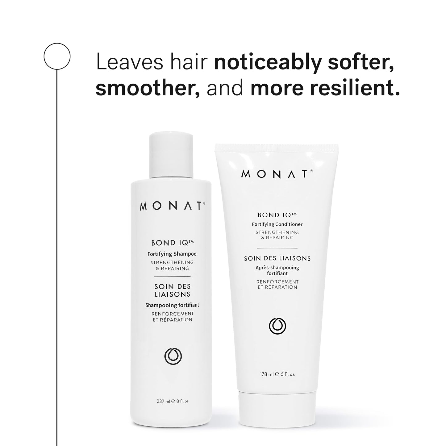 MONAT BOND IQ™ Shampoo & Conditioner Set - Strengthening & Repairing Duo with Biomimetic Peptide Technology, Lupin Protein & Baobab Extract Beauty & Personal Care MONAT