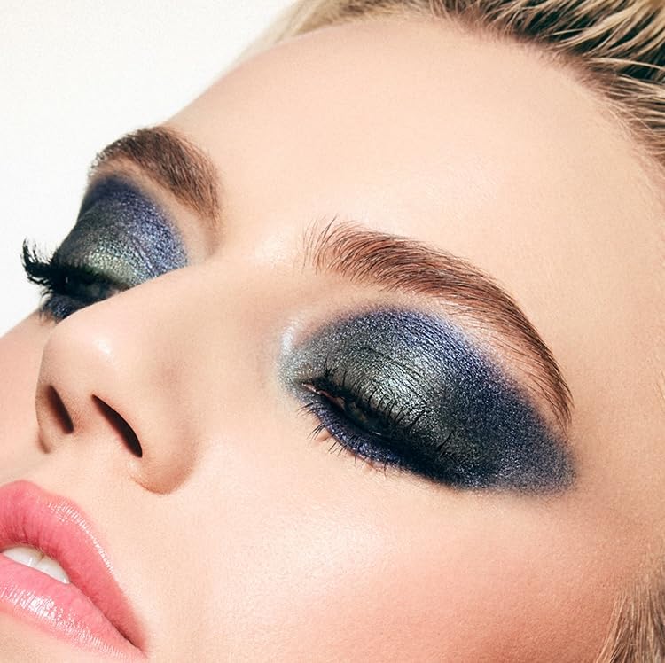 MAKE Beauty Multi-Chromatic Eye Shadow. Metal Reflecting Luminous Foil Finish Creamy, Buildable, Dimensional Long-wear, Crease-proof Powder Eyeshadow,