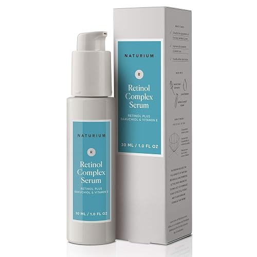 Naturium Retinol Complex Serum, Encapsulated Retinols & Bakuchiol, Refining & Smoothing Facial Serum, 1 oz Beauty & Personal Care Naturium