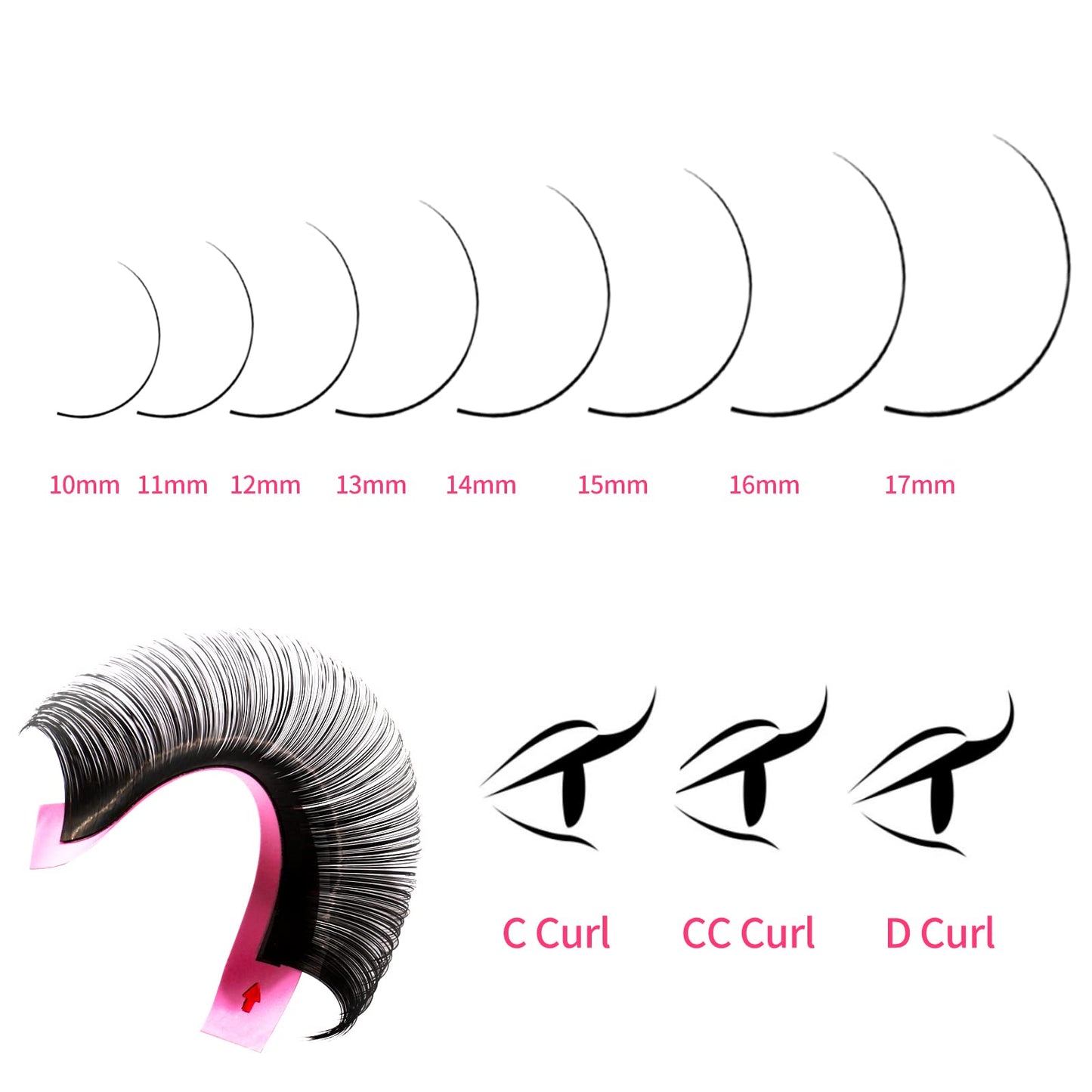 VEYES INC Cashmere Volume Lash Extensions C CC D DD LD L B J M Curl 0.03-0.20 thickness 5-25mm, Super Matte Black Individual Eyelashes Tray Beauty and Personal Care VEYES INC