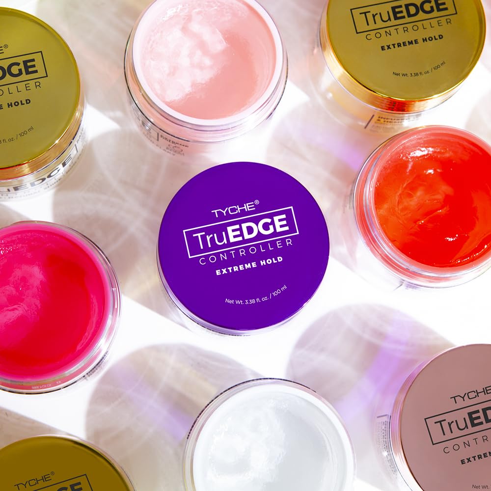 NICKA K NEW YORK Tyche TruEDGE Plus Controller - 100ml / 3.38 fl oz - Water-Based, Black Castor Oil & Hemp Seed Oil - Long-Lasting Hold, Non-Flaky Beauty & Personal Care NICKA K NEW YORK