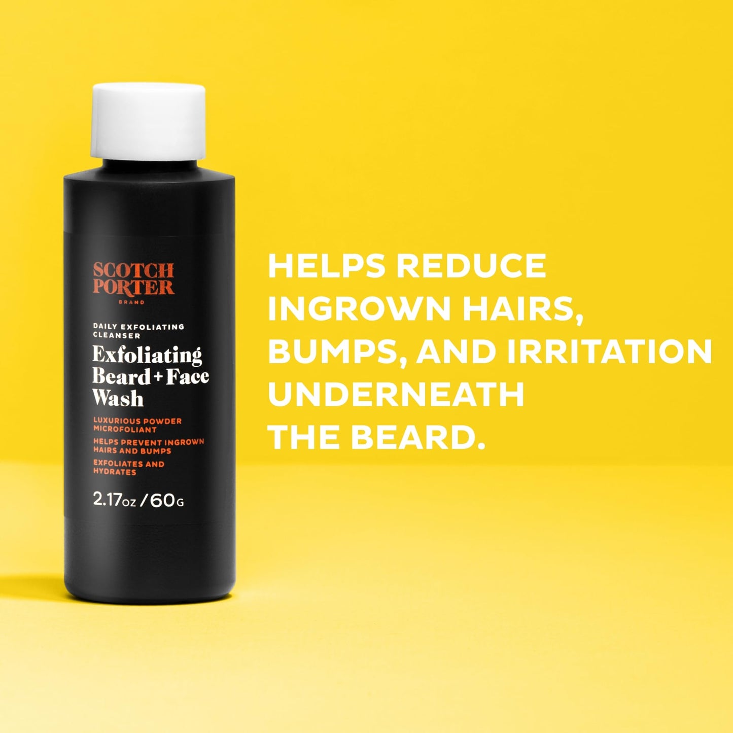 Scotch Porter Exfoliating Beard Wash & Face Cleanser for Men, Travel Friendly | Formulated with Non-Toxic Ingredients, Free of Parabens, Sulfates Beauty & Personal Care Scotch Porter