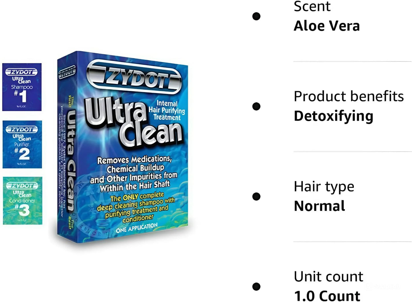 Zydot Ultra Clean Detox Shampoo Kit – Fast Hair Follicle Cleansing, Toxin Removal & Deep Detox for Clear, Healthy Hair Beauty & Personal Care RU CLEAN