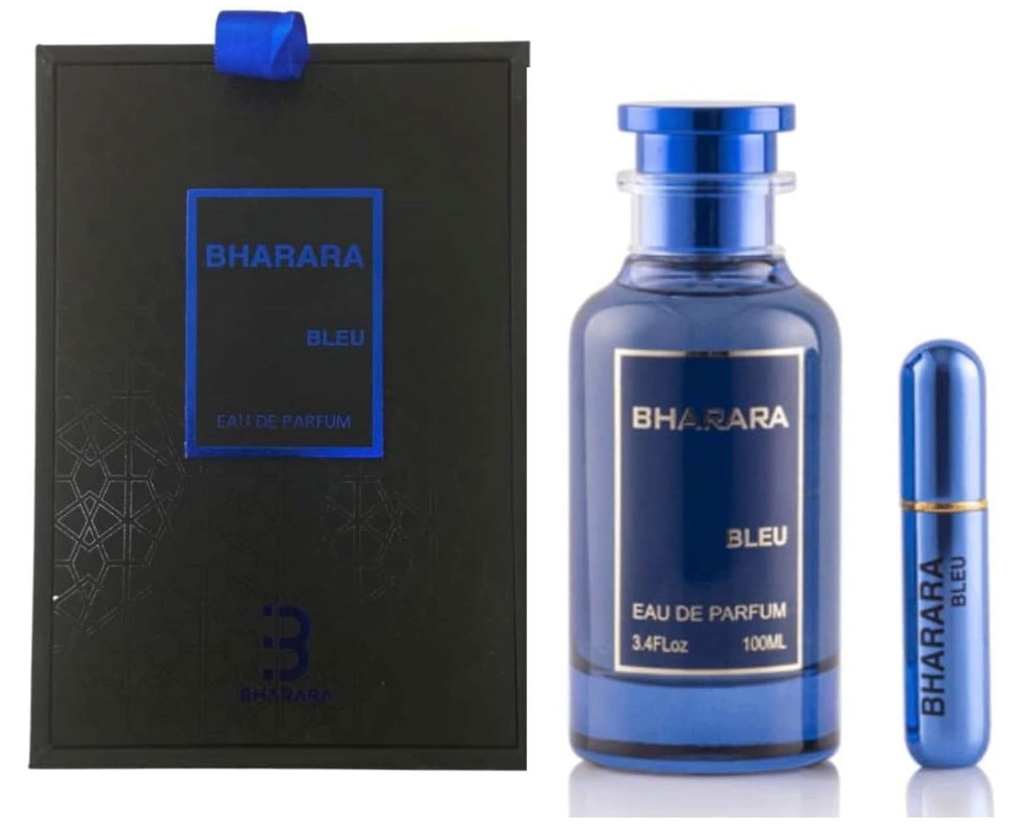 Bharara Bleu Pour Homme Eau De Parfum For Men 3.4 oz / 100 ML Beauty & Personal Care B Bharara