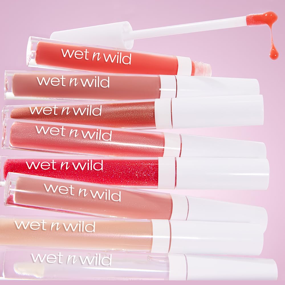 wet n wild MegaSlicks Lip Gloss, Ultra-Glossy, Vitamin-E Enriched, Ultra-Gloss High Shine Moisturizing, Cruelty-Free & Vegan - My Cherry Amour Beauty & Personal Care wet n wild