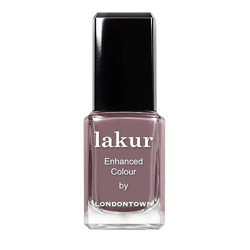 LONDONTOWN lakur Nail Polish - Chip-Resistant, Non-Toxic, Conditions & Hydrates Nails | Glossy Plum Purple, Cashmere, .40 fl oz Beauty & Personal Care LONDONTOWN