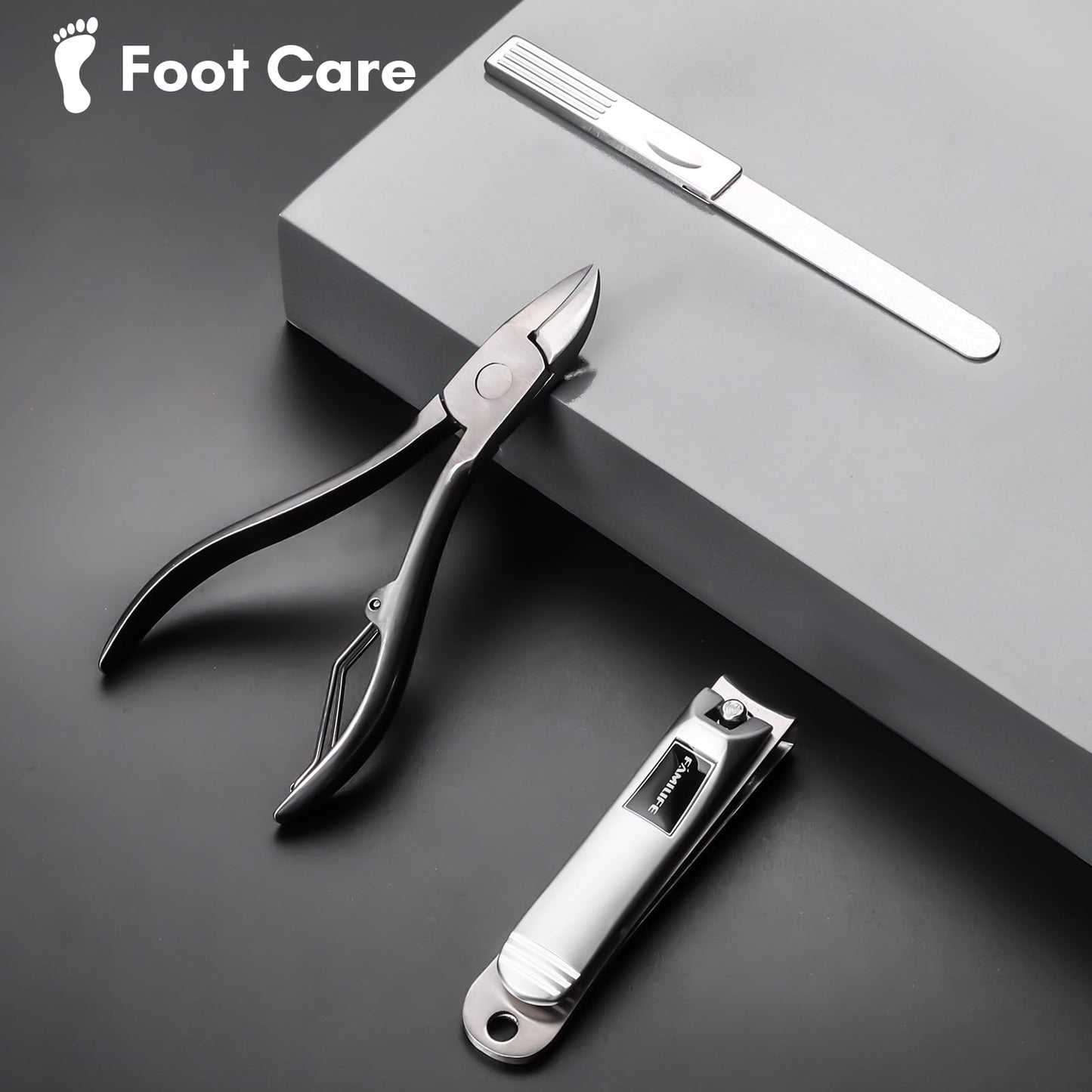 FAMILIFE Manicure Set, Professional Manicure Kit Nail Clippers Set 11 in 1 Stainless Steel Pedicure Tools Nail Kit Men Grooming Tool with Portable Beauty & Personal Care FAMILIFE