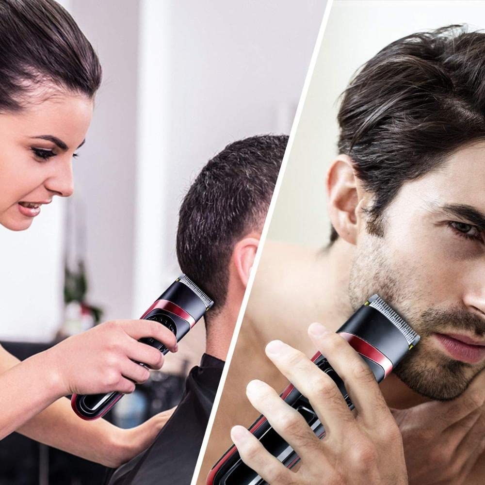 GLESVOWIO Hair Clippers Cordless Professional Hair Clipper for Men Waterproof Electric Hair Trimmer Beard trimer Electric Hair Cutting Machine kit Beauty and Personal Care GLESVOWIO