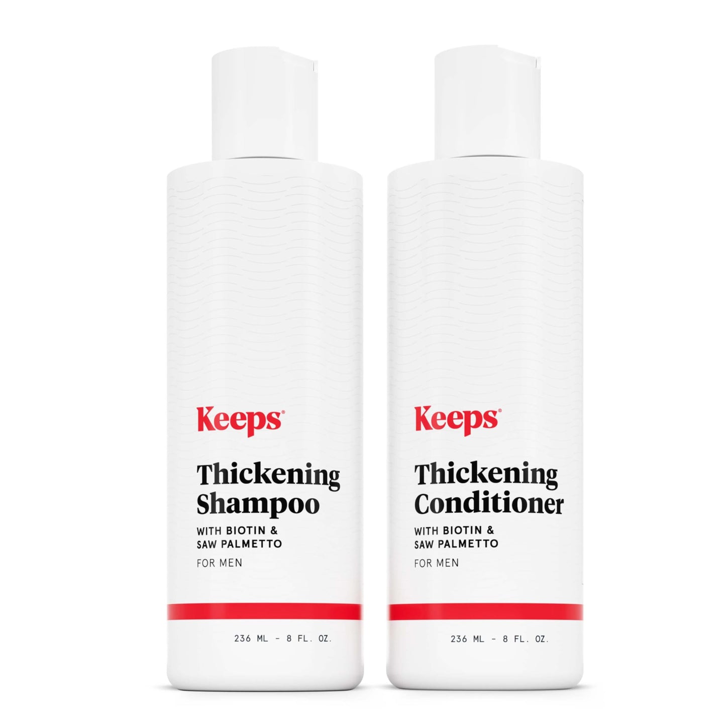 Keeps Thickening Shampoo & Conditioner for Men, 8 Oz Each Beauty and Personal Care Keeps Default Title