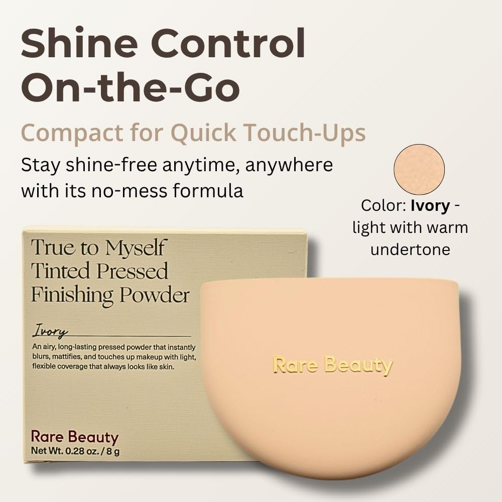 Rare Beauty True to Myself Tinted Pressed Talc-Free Finishing Powder - Ivory - Light with Warm Undertone
