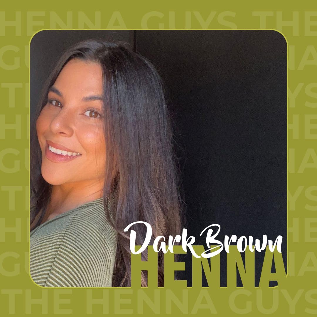 1 Pack Of Dark Brown Henna Hair & Beard Color/Dye 150 Grams - Natural Hair Color, Plant-based Hair Dye - The Henna Guys Beauty & Personal Care The Henna Guys