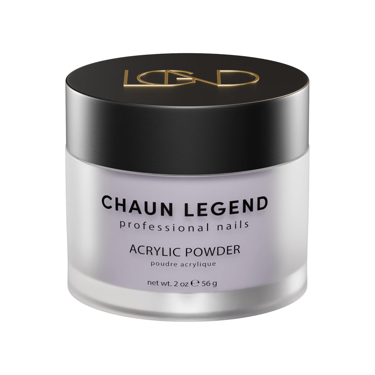 Chaun Legend Acrylic Powder, 2 Oz Long Lasting Salon Quality, Bubble Free, Self Leveling Professional Manicures, Fake Nails, Carving & Extensions