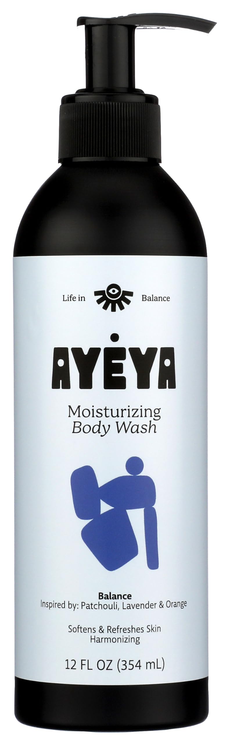 AYÉYA Balance Moisturizing Body Wash - Natural Body Wash with Patchouli, Guava Seed & Cedar Oils | Vegan, Non-Toxic, Hydrating Body Cleanser for Women Beauty & Personal Care Ayeya